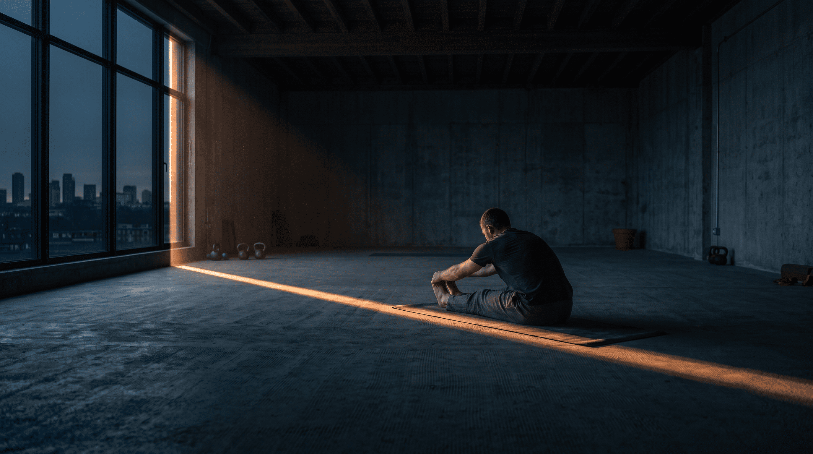 Founder in motion, studio setting